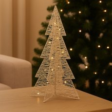 Chomik - Festliche Dekoration – LED-Weihnachtsbaum 75 cm in Champagnergold *6253