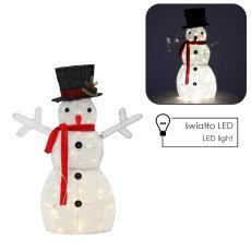 Festliche Dekoration – Schneemann LED 72 cm Weiß *6277