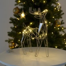 Chomik - Weihnachtsdekoration – LED-Rentier 44 cm geometrisch *6314
