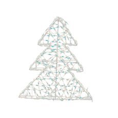 Chomik - Weihnachtsdekoration – LED-Tanne – Regenbogeneffekt – HIL6352