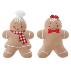 Honigkuchen-Weihnachtsfigur – Eleganter Junge / Elegantes Mädchen 33 x 13 x 49 cm *5607