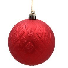 Chomik - Set mit 36 Weihnachtskugeln in Rot / Gold / Grün, Ø 8 cm, in roter Tasche *5423
