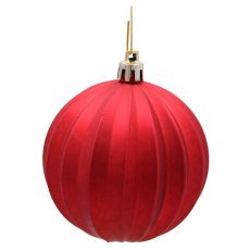 Chomik - Set mit 36 Weihnachtskugeln in Rot / Gold / Grün, Ø 8 cm, in roter Tasche *5423