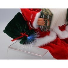 Chomik - Mikołaj mit Akkordeon – spielende LED-Figur 40,5 cm *6529