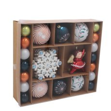 Chomik - Set mit 38 Weihnachtsdekorationen – Mix *7151