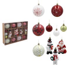 Set aus 23 Weihnachtsdekorationen - BIK7168