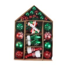 Set mit 66 Christbaumschmuckstücken - BIK7175