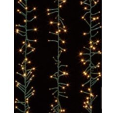 Cluster-Lichterkette 400 LEDs, warmweiß, L: 4 + 3 m, IP44 – LED8141