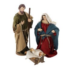 Kpl. 3 Weihnachtsfiguren – Heilige Familie bis 68 cm *8622