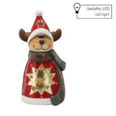 Weihnachtsfigur – Rentier mit Sternen 21 x 18,7 x 40 cm LED *1469