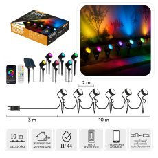 Garten-Smart-LED-Strahler 6 L Multicolor, Kabellänge 3 + 10 m, für Innen- und Außenbereich *9315