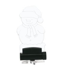Chomik - Set aus 5 transparenten Lichtern mit Weihnachtsmotiv und Fernbedienung, 10,5 cm - LED9469