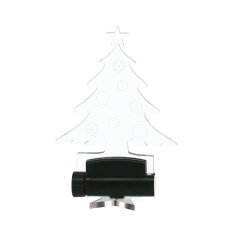 Chomik - Set aus 5 transparenten Lichtern mit Weihnachtsmotiv und Fernbedienung, 10,5 cm - LED9469