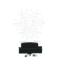 Chomik - Set aus 5 transparenten Lichtern mit Weihnachtsmotiv und Fernbedienung, 10,5 cm - LED9469