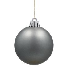 Chomik - Set mit 66 Weihnachtsornamenten, 6 cm, in Champagner-, Grau- und Weißtönen *0035