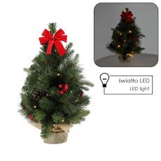Weihnachtsbaum mit 15 LED, 50 cm, rot *0264