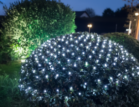Chomik - Vorhang-Netz mit LED 320 L – Kaltweiß 3 x 2 m für Innen- und Außenbereich – LED1711