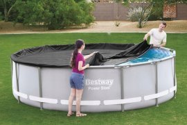 Chomik - Poolabdeckung mit Metallrahmen 4,27 m *1691 *4742