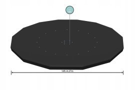 Chomik - Poolabdeckung mit Metallrahmen 4,27 m *1691 *4742