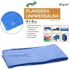 PLANENDECKE 4 x 4 M (+/- 5%) 50GSM 3%UV BLAU *4096