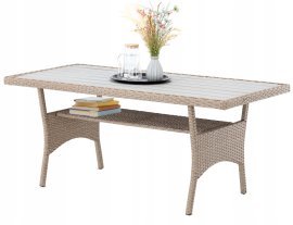 Chomik - Gartenset „Cesme“ Ecksofa + Tisch + 2 Hocker *3517*