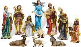 Weihnachtsfiguren-Set, 11-teilig, bis 80 cm – LIG80
