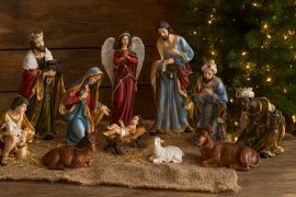 Set aus 11 Weihnachtsfiguren bis zu 53 cm – LIG1384