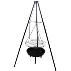 Hängendes, verstellbares Grillnetz für Dreibein-Grill - BBQ0162