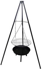 Hängendes, verstellbares Grillnetz für Dreibein-Grill - BBQ0162