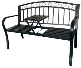 Gartenbank mit klappbarem Tisch – MEB0797