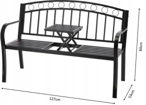 Chomik - Gartenbank mit klappbarem Tisch – MEB0797