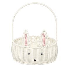 Runder Korb Ø 25 cm Weißes Häschen - BOB7742