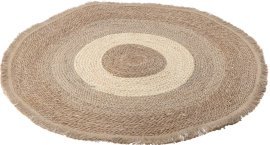 Runder Teppich aus Seegras 100 cm Boho - LIS6581