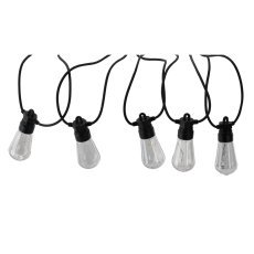 Gartengirlande 12 V, 3 + 7 m, 10 LED warmweiß – SOL1274