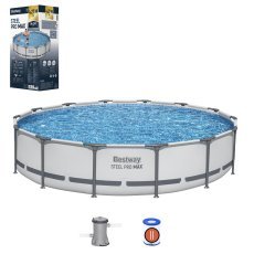 Chomik - Pool mit Metallrahmen 427x84 cm - BES56595