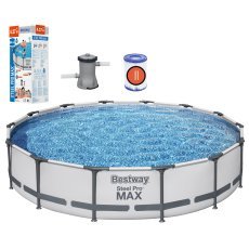 Chomik - Pool mit Metallrahmen 427x84 cm - BES56595