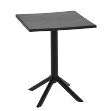 Quadratischer Gartentisch – Schwarz – FAT0978