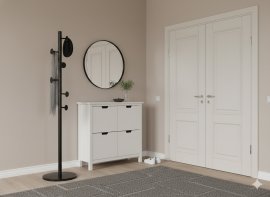 Stehende Garderobe Reda 174 cm – schwarz – LOF5301