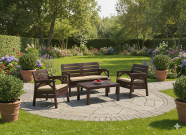 Gartenmöbel-Set Santana – Braun – KAS0868/1