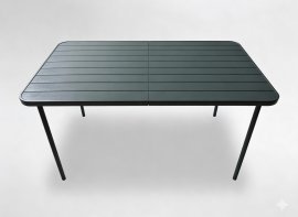 Rechteckiger Gartentisch – Dunkelgrau – NEO6638