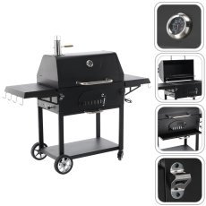 Holzkohlegrill Vulcano mit Deckel - BBQ5221
