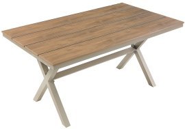Gartentisch aus Aluminium 150x90x74 cm - ATO0364