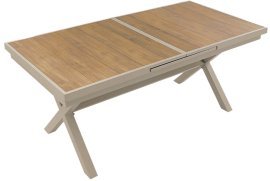 Ausziehbarer Gartentisch aus Aluminium 180–240×90×76 cm – ATO0388