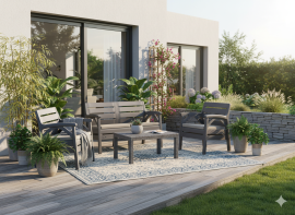 Gartenmöbel-Set Santana – Anthrazit – KAS0868/3