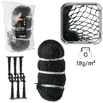 Chomik - Vogelschutznetz 5x10 m (18 g/m²) + 10 Kunststoffstifte - JAW5160