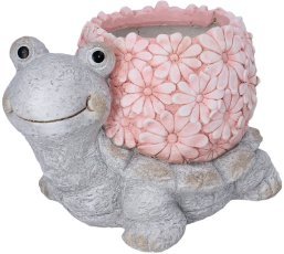 Garten-Blumentopf – rosa Schildkröte – GOT7430