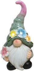 Gartenfigur – Zwerg Junge/Mädchen mit LED, 2 Stück – GOT7744