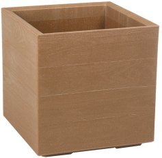 Pflanzenständer Karo 40x40 cm – Naturholz – LAM88844