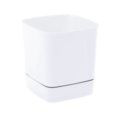 Blumentopf mit Untersetzer Clima 34x34 cm – weiß – LAM51441