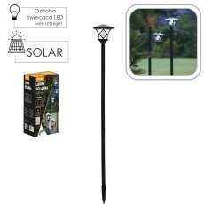 2-in-1-Solarleuchte – Laterne mit 2 LEDs, kaltweiß - SOL6178